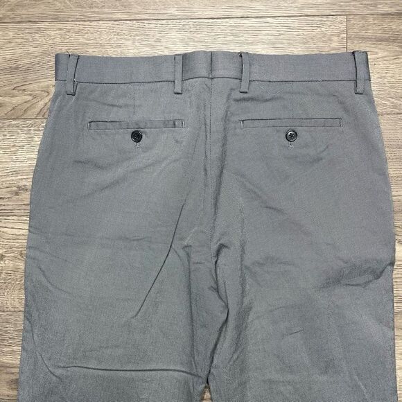 Banana Republic Pants Women's 32x34 Slim Fit Stretch Flat Front Gray - Picture 6 of 9